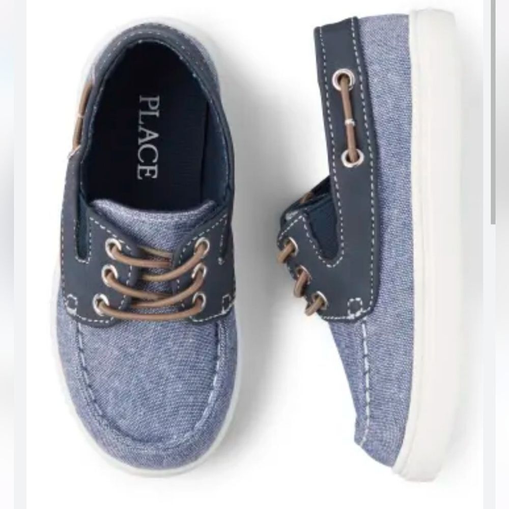 The Children’s PlaceToddler Boys Chambray Boat Shoes - Navy toddler size 7